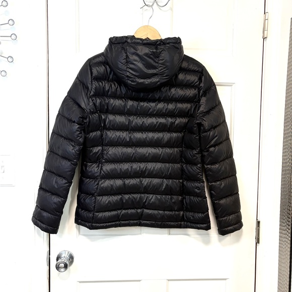Andrew Marc Women’s Black Puffer Jacket Coat Premium Duck Down Hooded Gorpcore M - Picture 6 of 15